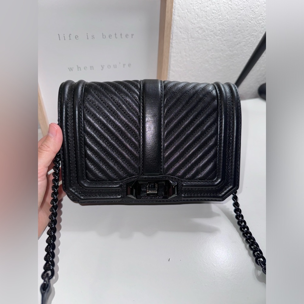 Rebecca Minkoff Small Love Chevron Crossbody Bag
